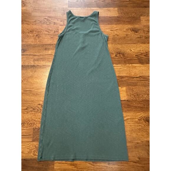 Universal Thread Women's Green Ribbed Henley Tank Dress XL Minimalist Style - Picture 2 of 7